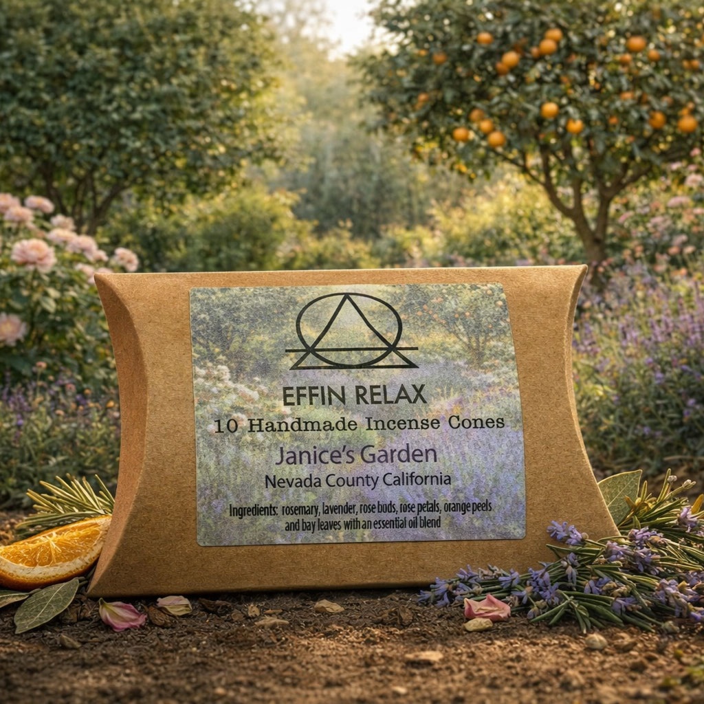 Incense – Janice's Garden, Nevada County – Effin Relax